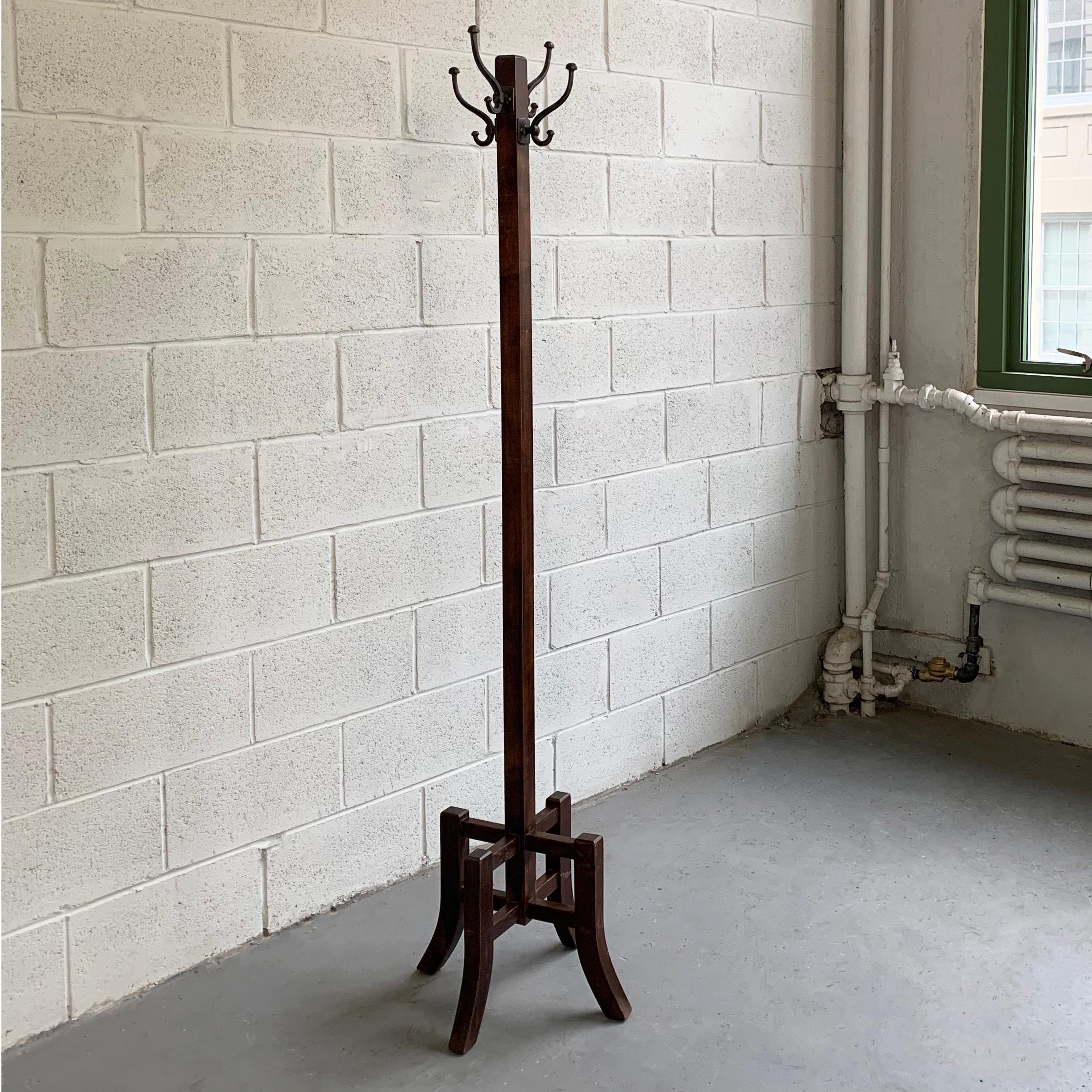 Arts and Crafts Arts & Crafts Standing Maple Coat Rack