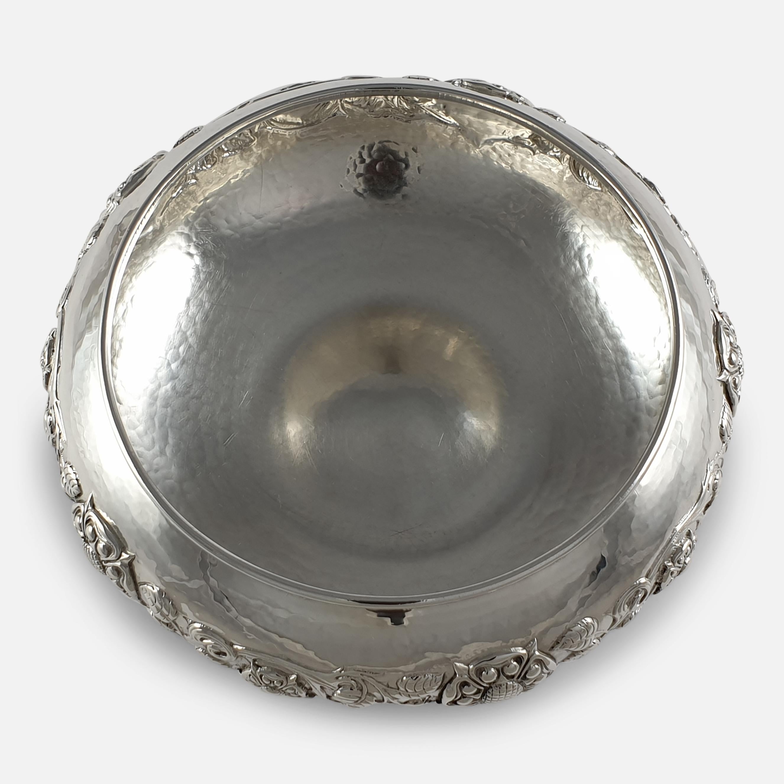 Arts & Crafts Sterling Silver Bowl and Cover, Omar Ramsden, London, 1934 4