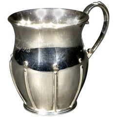Arts & Crafts Sterling Silver Christening Mug, Hallmarked London 1912