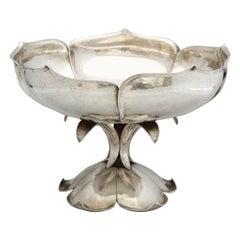 Arts & Crafts Sterling Silver Lotus-Form Centerpiece Bowl by The Cellini Shop