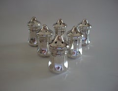 Arts & Crafts Sterling Silver Salt & Pepper Shakers - United States - Circa 1900