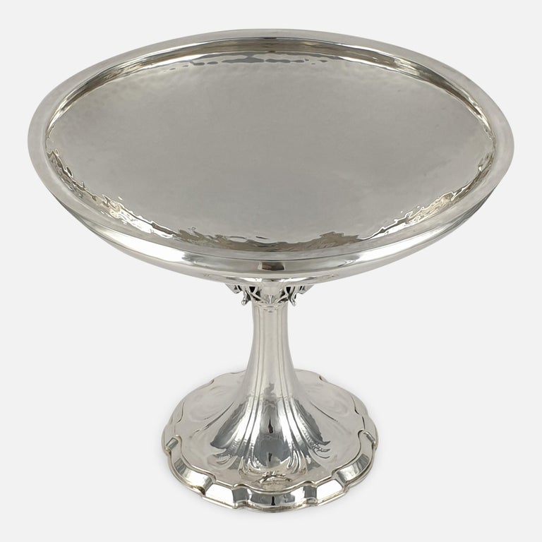 Arts & Crafts Sterling Silver Tazza, Omar Ramsden, London, 1926 In Good Condition For Sale In Glasgow, GB