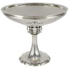 Antique Arts & Crafts Sterling Silver Tazza, Omar Ramsden, London, 1926