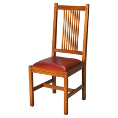 Arts & Crafts Stickley Mission Oak Spindled Desk Chair 20thC