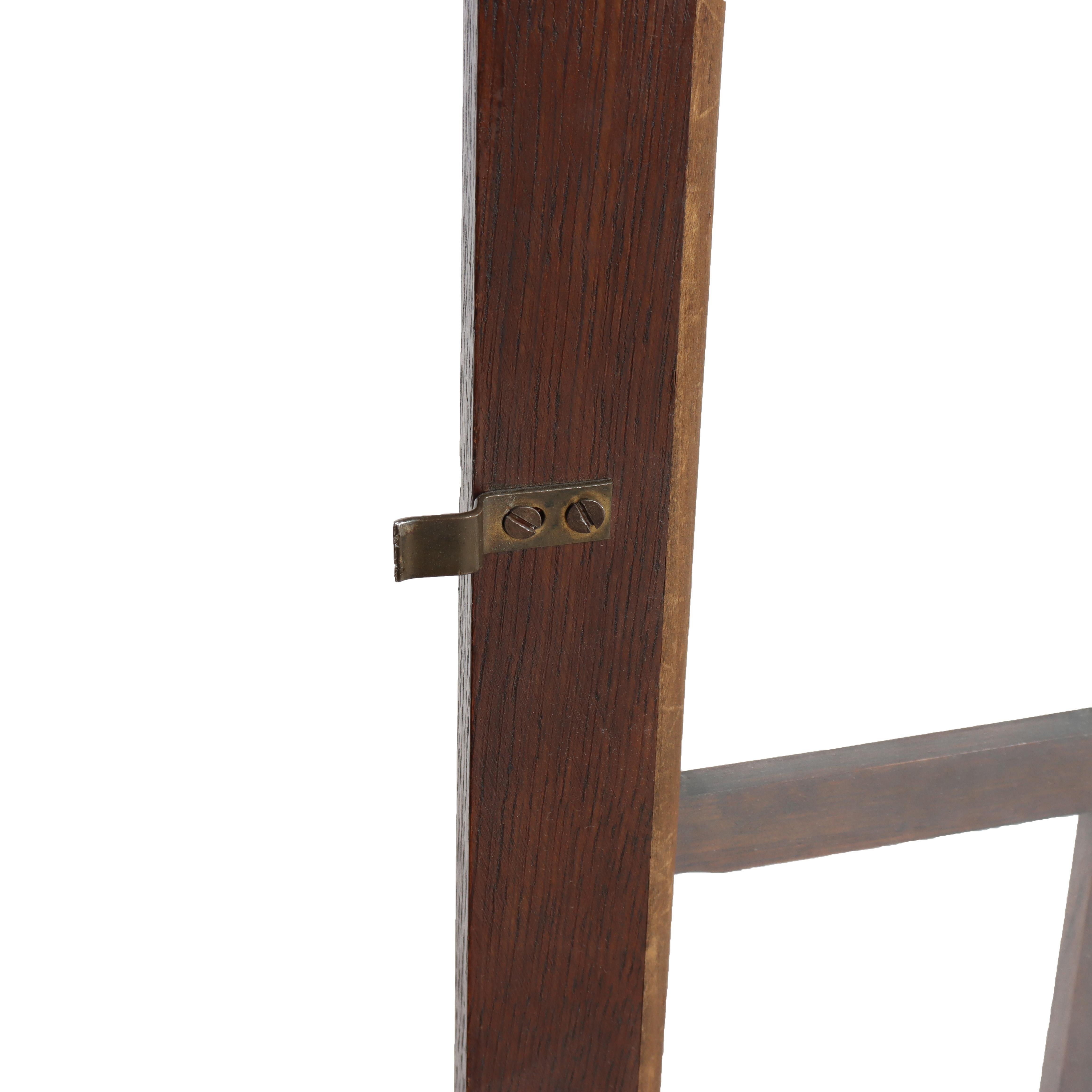 Arts & Crafts Stickley School Double Door Oak Bookcase C1920 en vente 1