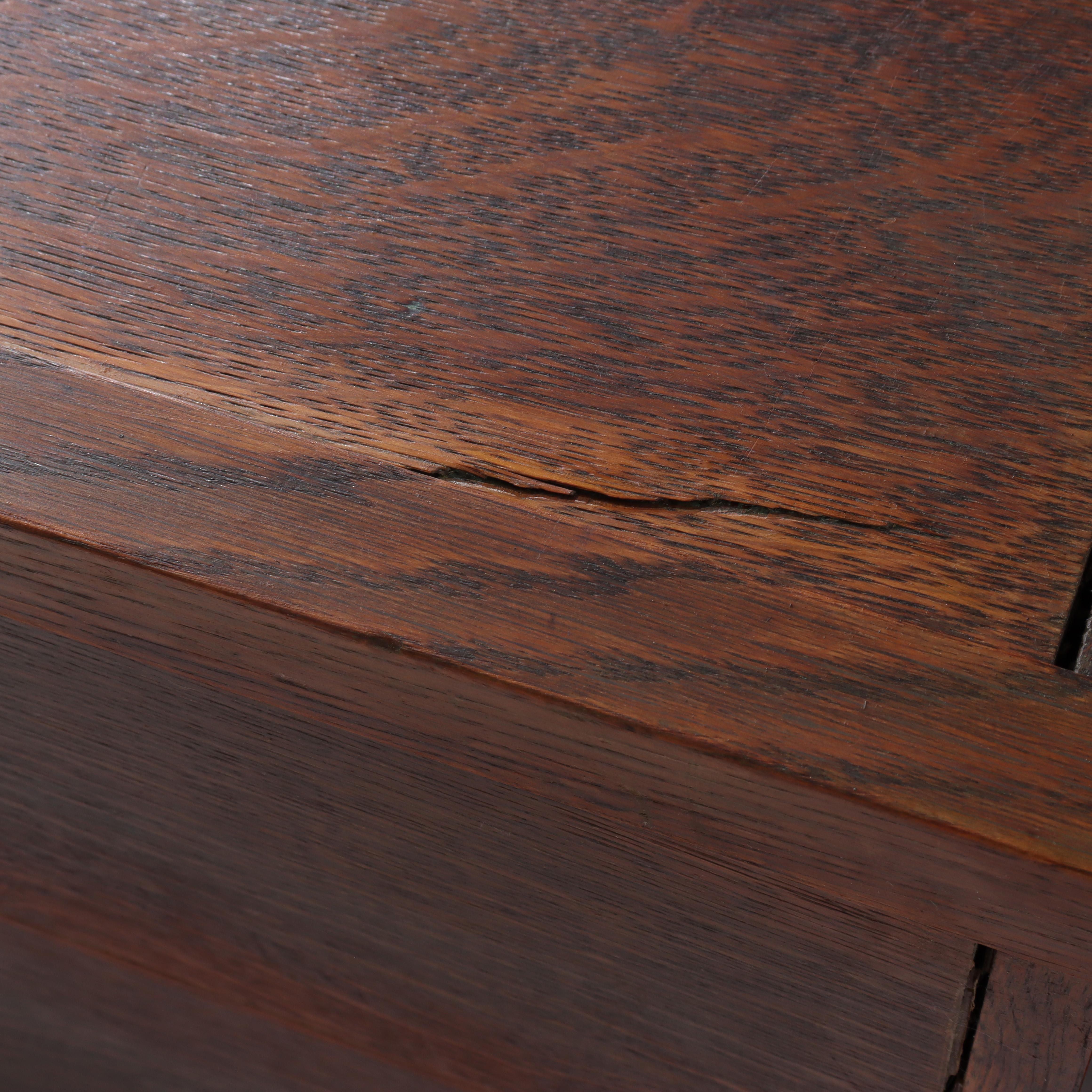 Cellaretta in quercia della scuola Stickley Arti e Mestieri C1920 in vendita 8