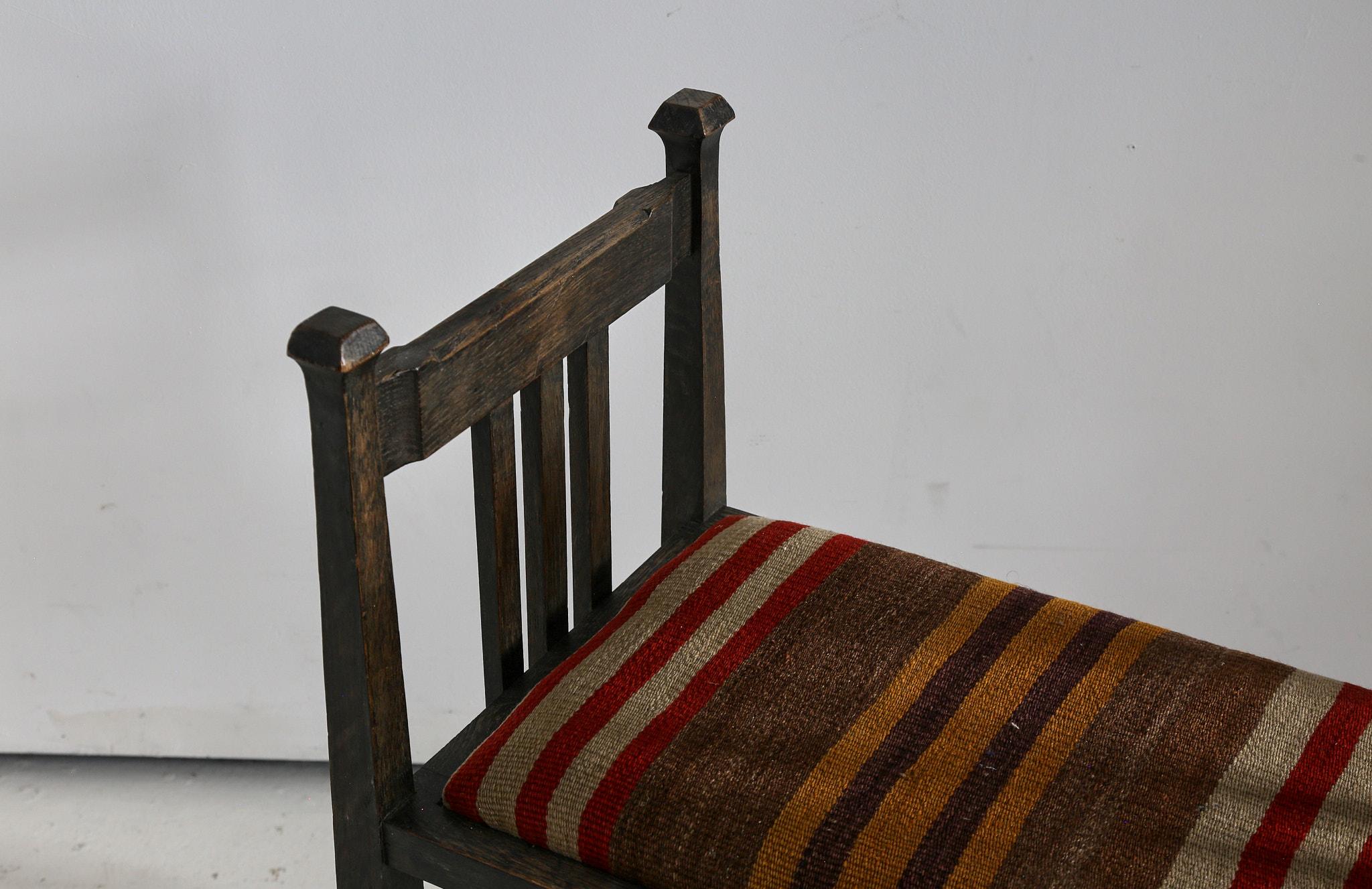 English Arts & Crafts Piano Stool by James Shoolbred 2