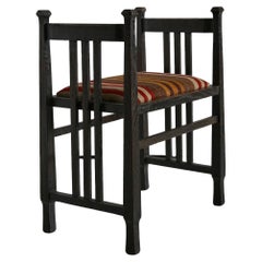 English Arts & Crafts Piano Stool by James Shoolbred