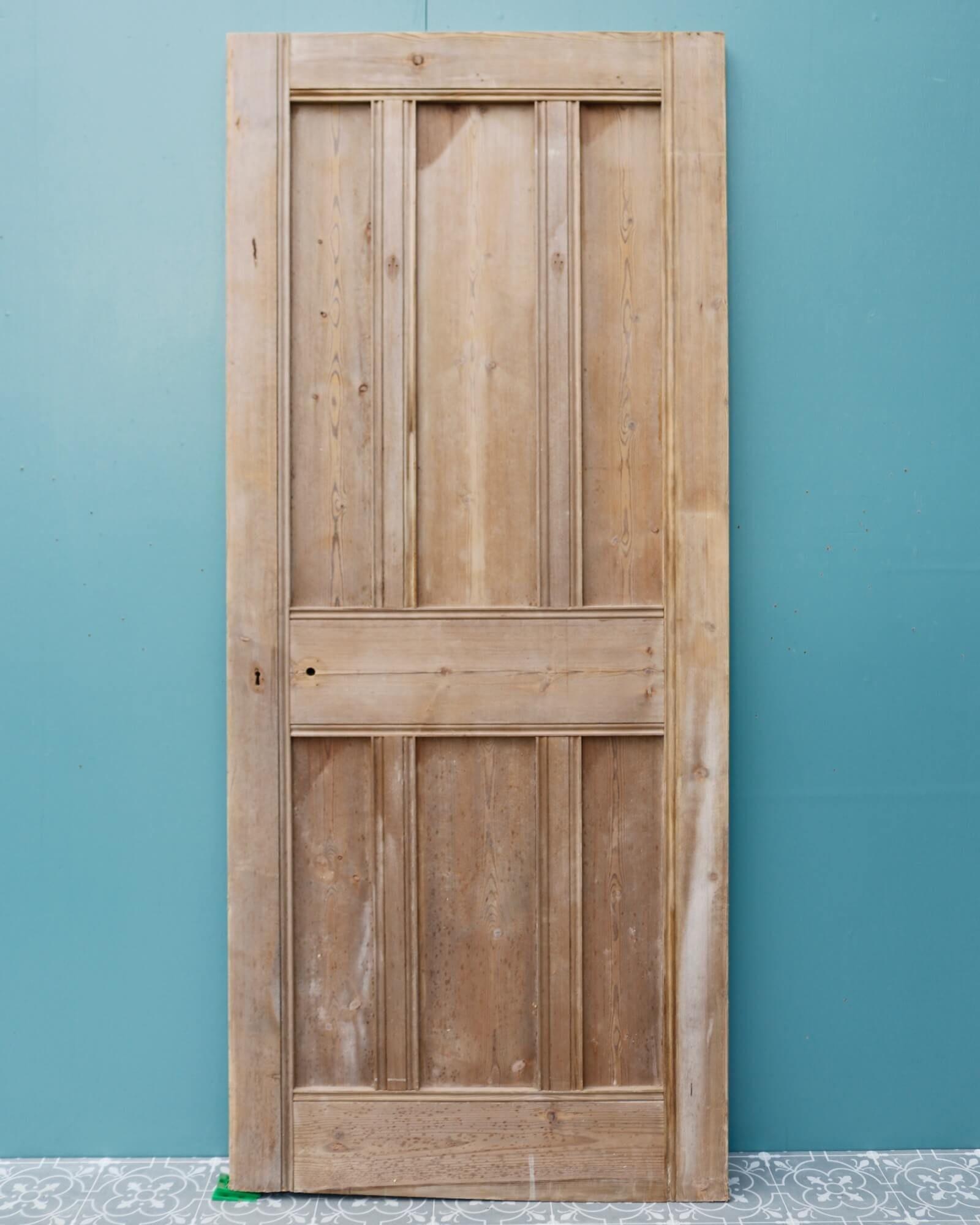 Arts and Crafts Arts & Crafts Stripped Pine Internal Doors (6 Available) For Sale