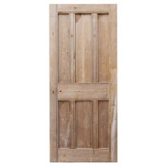 Antique Arts & Crafts Stripped Pine Internal Doors (6 Available)