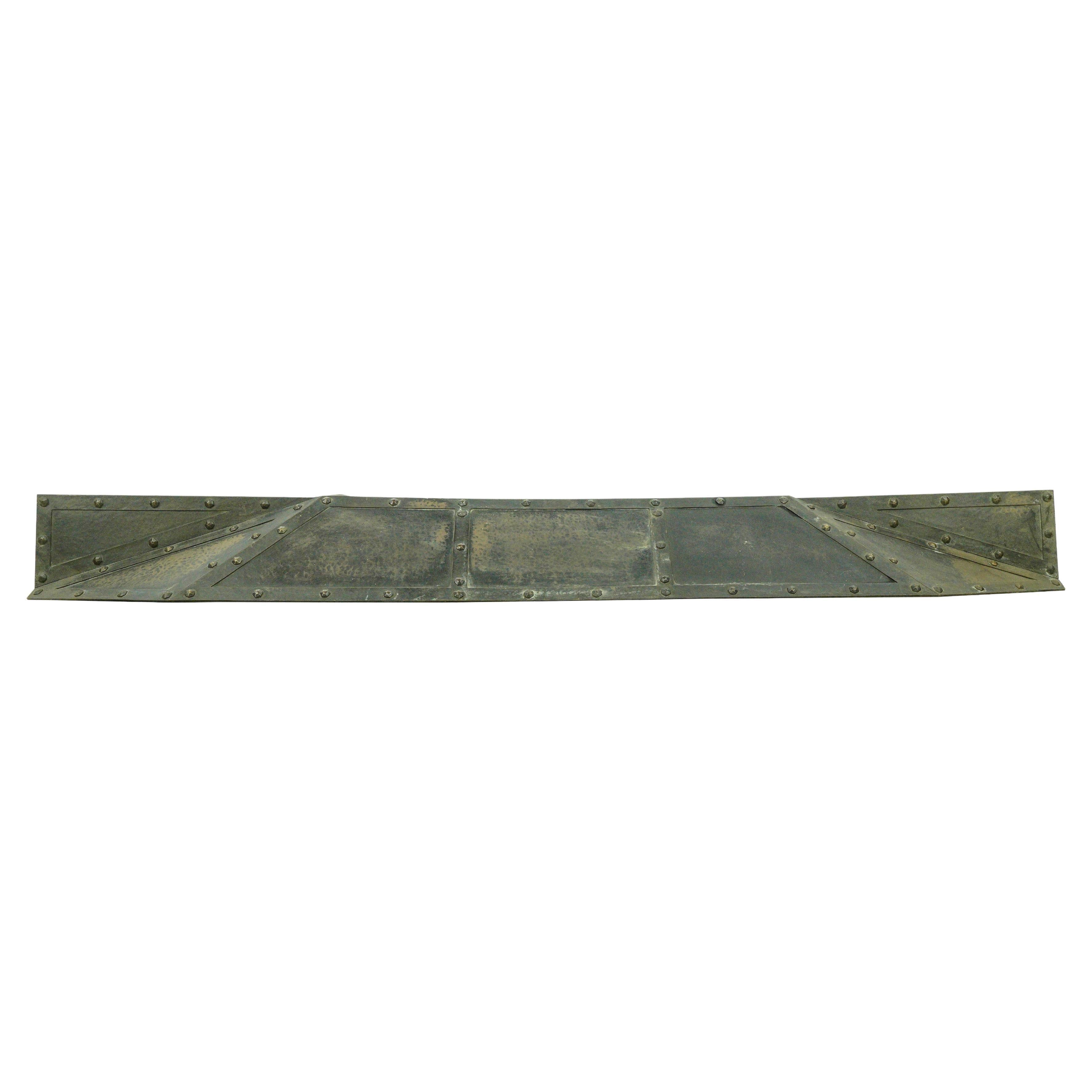 Arts & Crafts Studded Bronze 70 in. Fireplace Hood