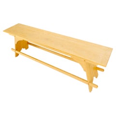 Panca lunga in Oak realizzata da Studio A di Arts & Crafts