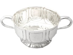 Arts & Crafts Style 1906 Edwardian Sterling Silver Presentation Bowl