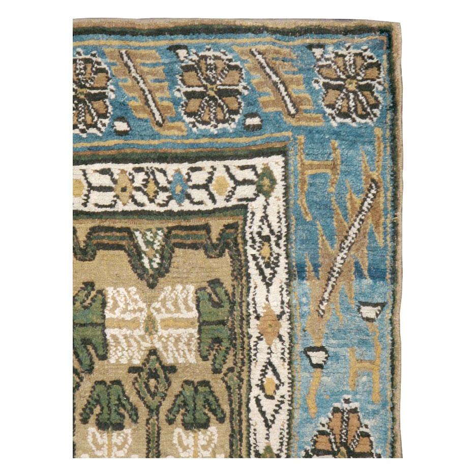 Arts and Crafts Arts & Crafts Style 19th Century Handmade Spanish Cuenca Throw Rug For Sale