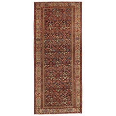 Arts 
Crafts Style Antique Persian Malayer Wide Hallway Runner, Gallery Rug