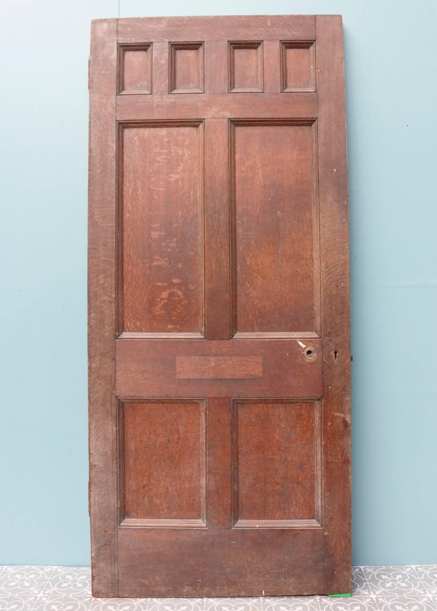 Arts & Crafts Style Carved Oak Door For Sale 1