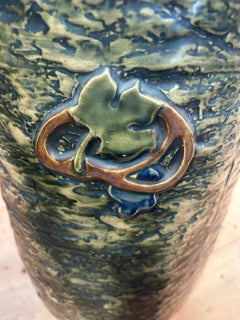 Arts & Crafts Style Ceramic Umbrella Stand