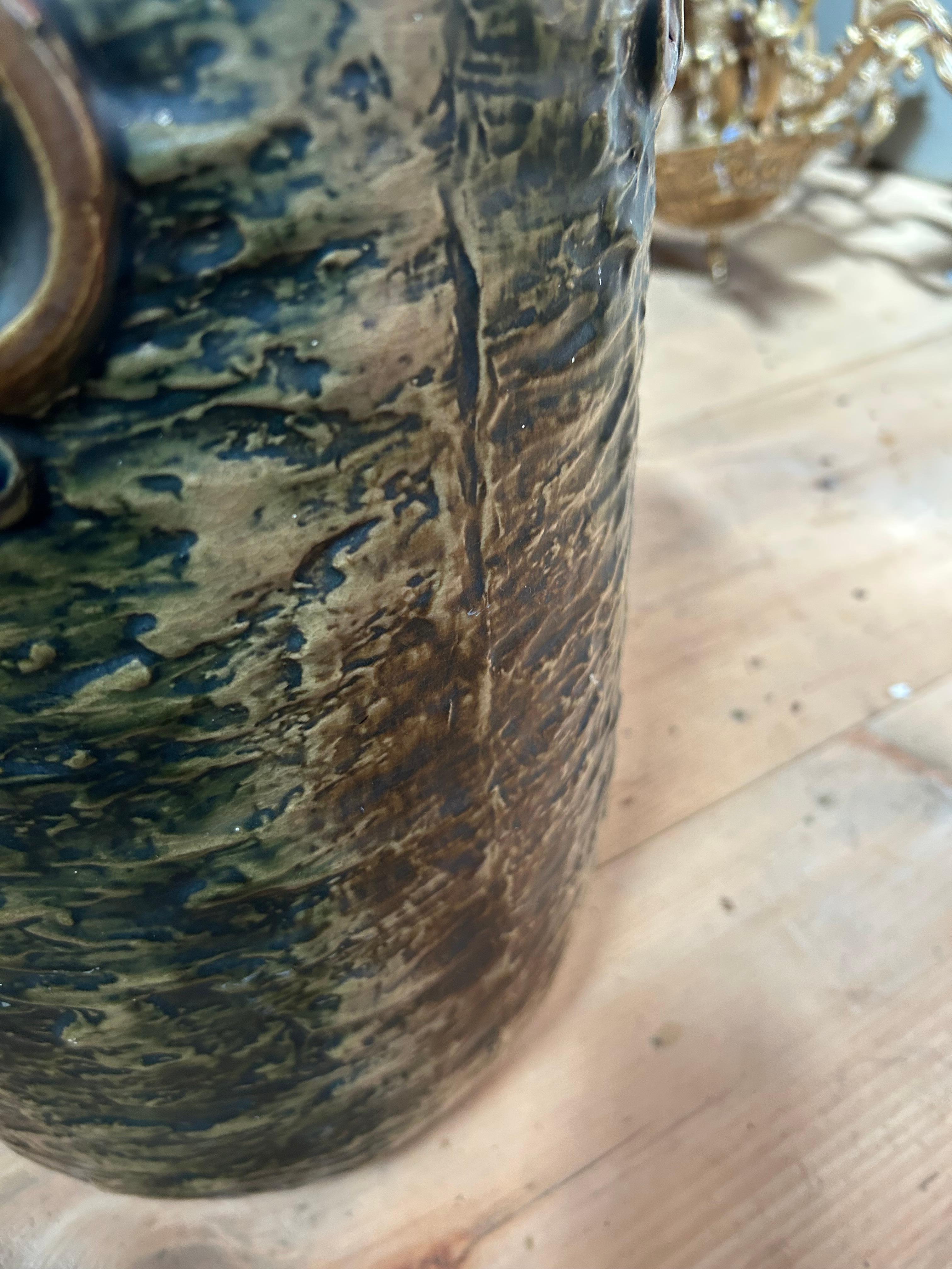 American Arts & Crafts Style Ceramic Umbrella Stand For Sale