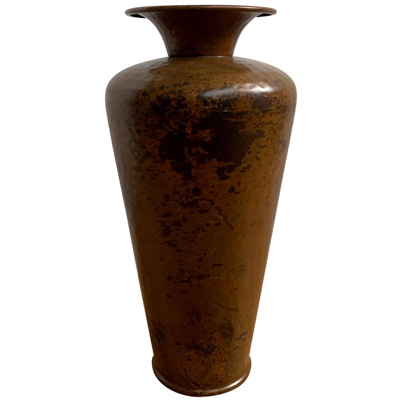 Arts & Crafts Style Copper Vase, circa 1900