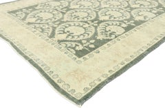 Arts & Crafts Style Vintage Romanian Rug Inspired by William Morris