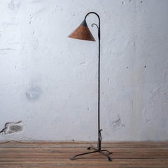 Arts & Crafts Style Hammered Copper Floor Lamp