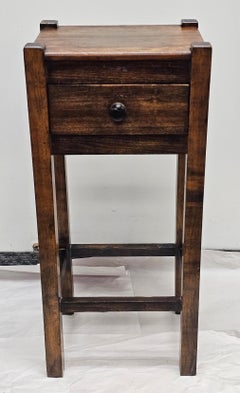 Arts & Crafts Style Stained Fruitwood Work Table