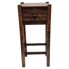 Arts & Crafts Style Stained Fruitwood Work Table