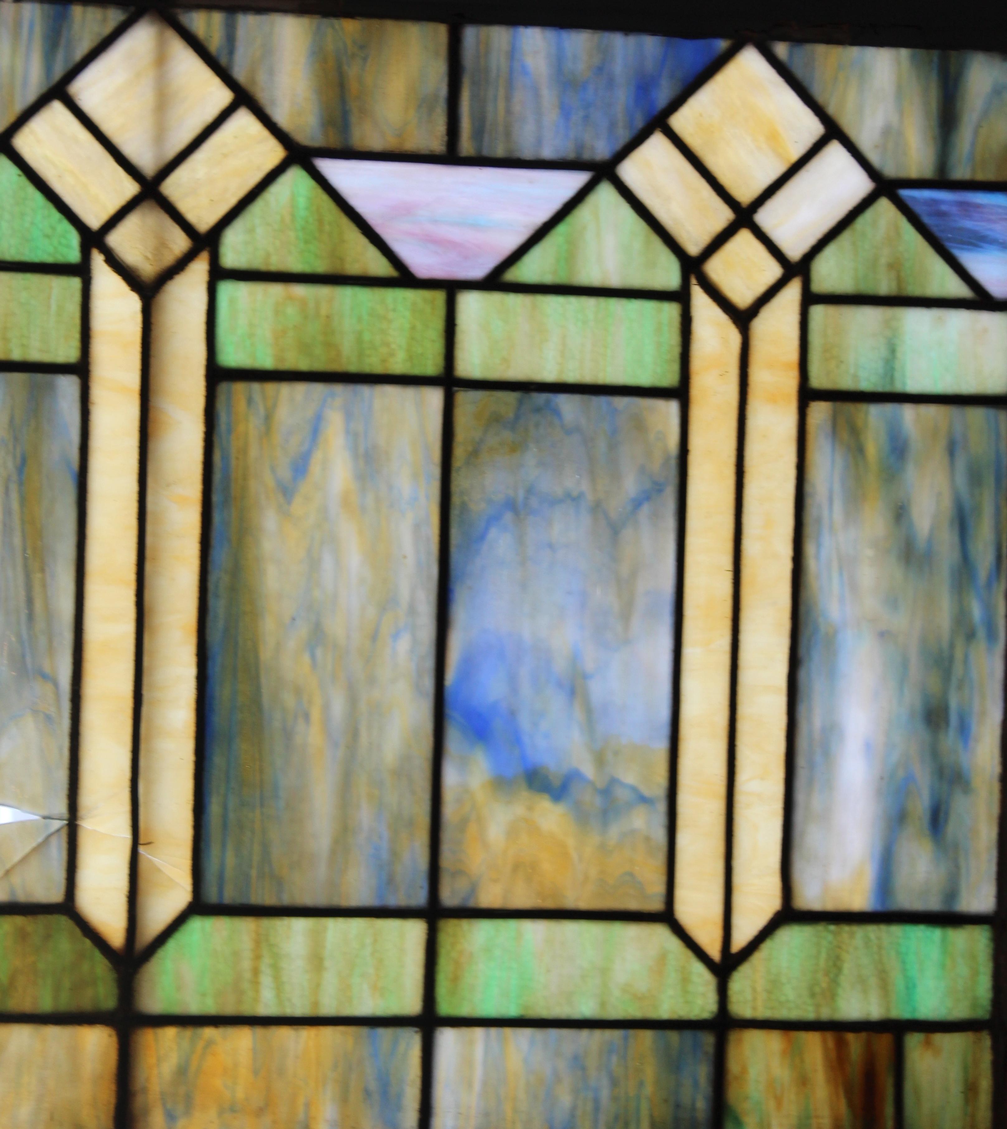 Vidriera de estilo Arts & Crafts 55