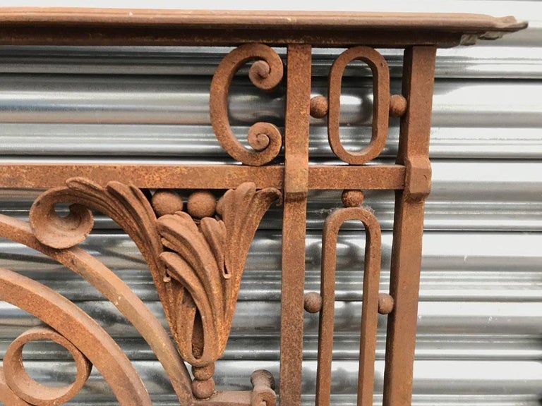 Arts and Crafts Style Victorian Decorative Cast Iron ...