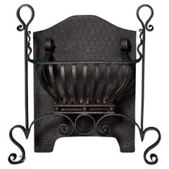 Used Arts and Crafts Wrought Iron Fire Grate