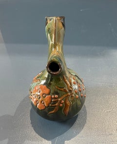 Arts & Crafts Sunflower Pottery Pouring Jug by Sir Edmund Elton