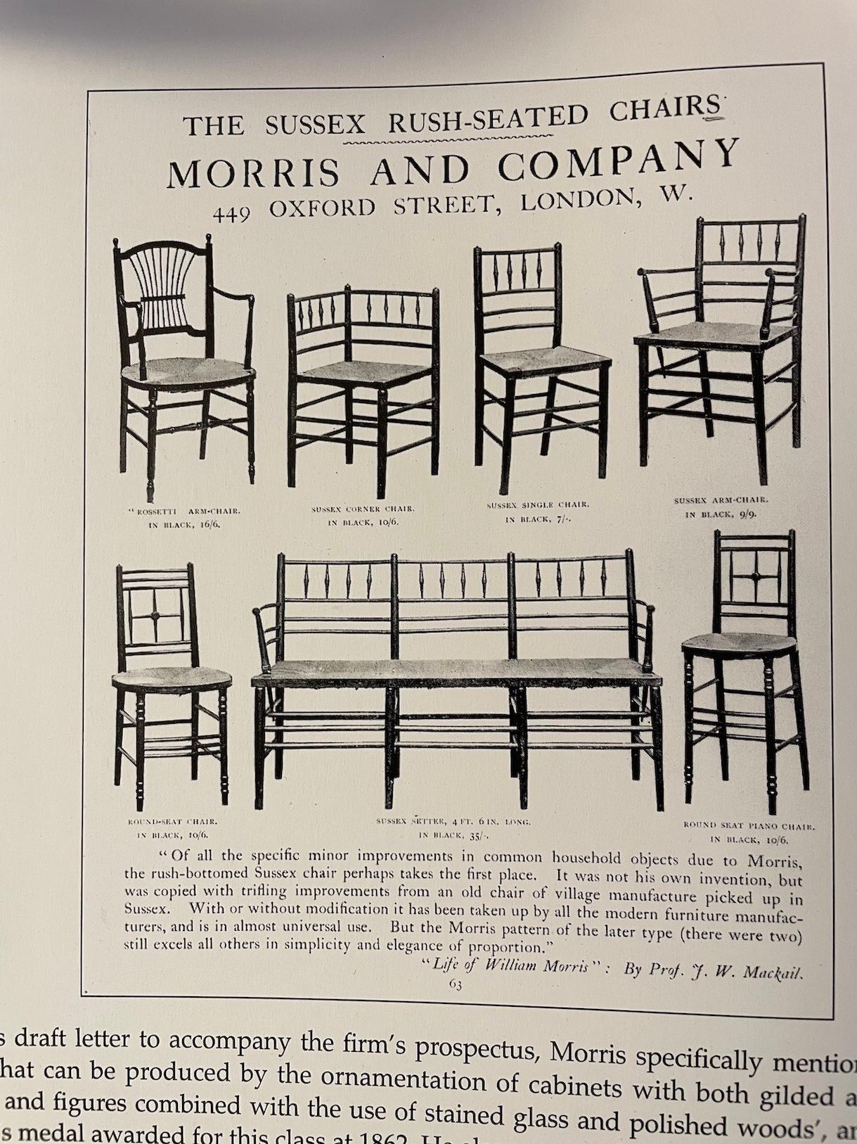 Arts and Crafts-Sessel „Sussex“ von Morris & Co im Zustand „Gut“ im Angebot in Petworth, GB