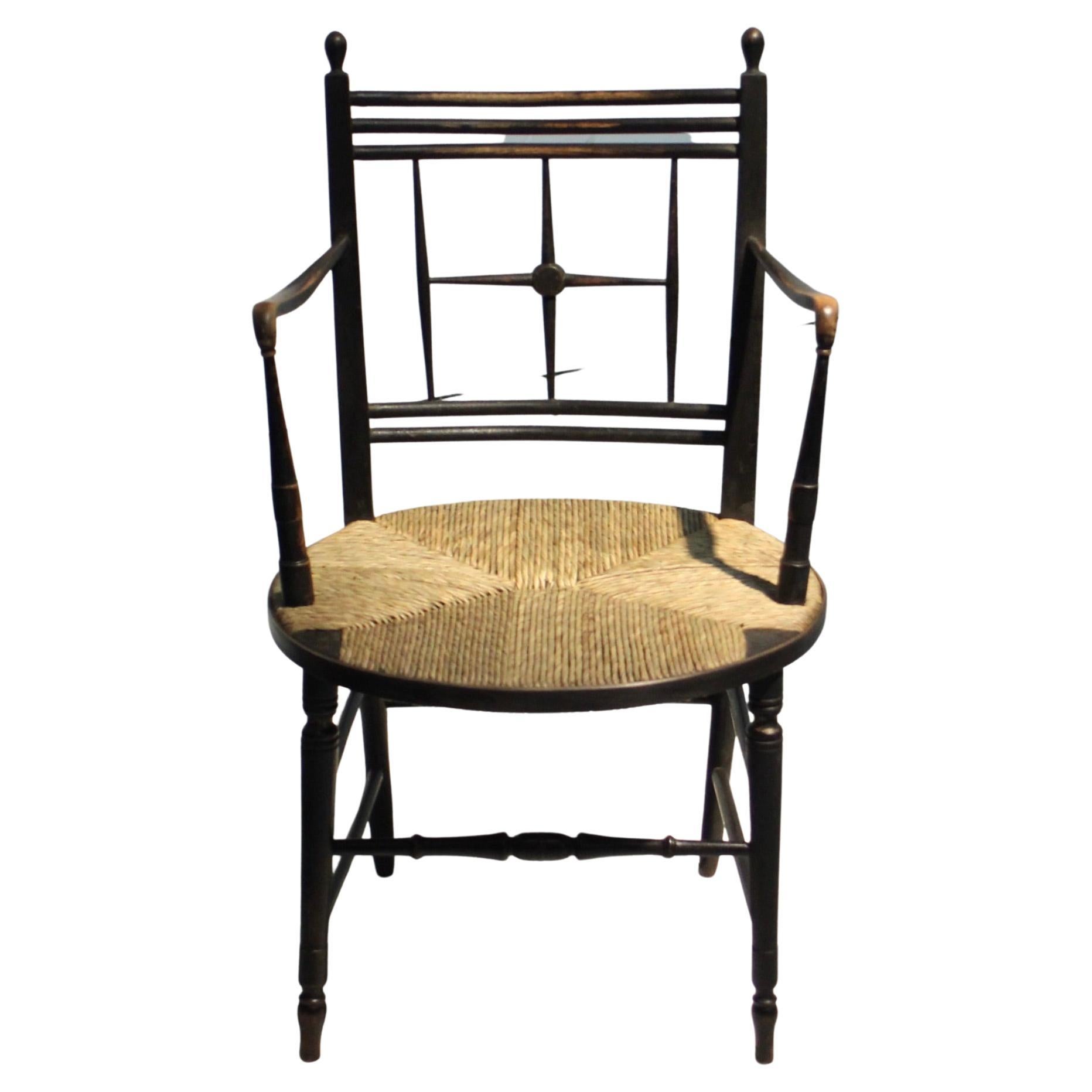 Arts & Crafts ‘Sussex’ Morris & Co Armchair ‘the Madox' For Sale