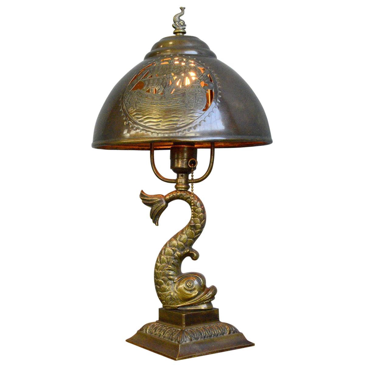 Arts & Crafts Table Lamp, circa 1890