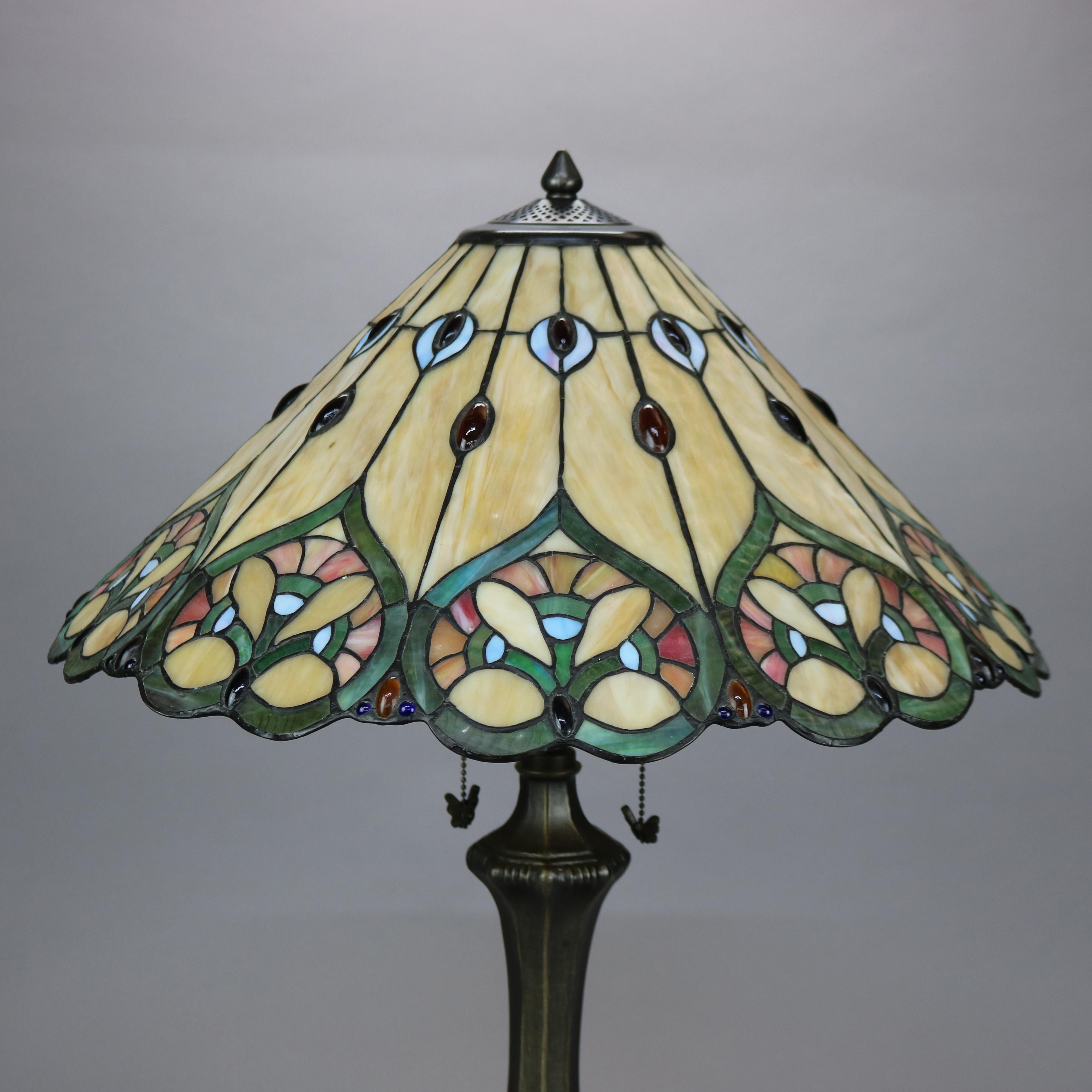 antique stained glass lamp