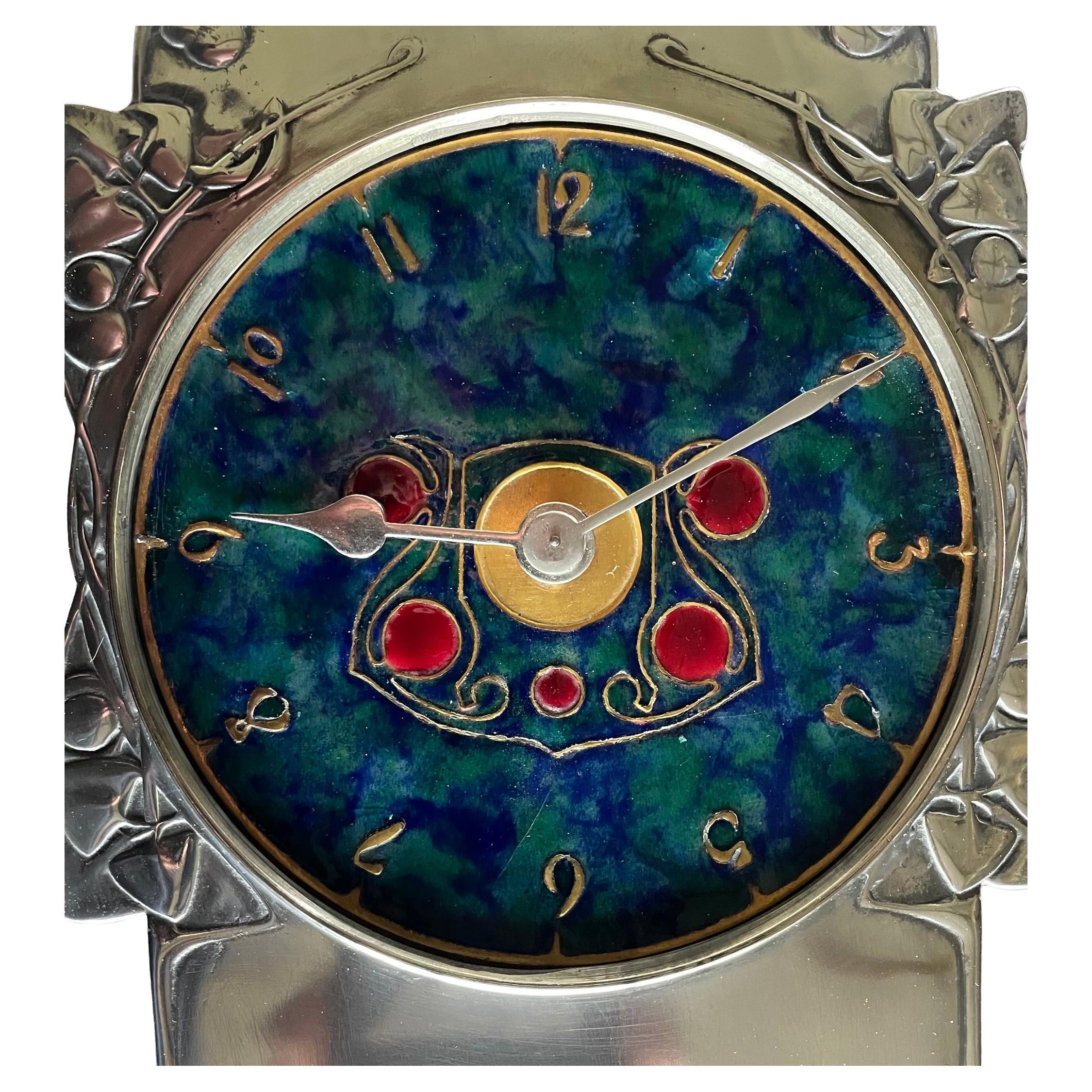 Arts & Crafts 'Tudric' Clock by Archibald Knox for Liberty & Co