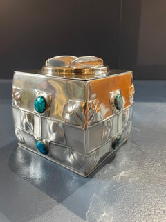 Arts & Crafts 'Tudric' Pewter Biscuit Box