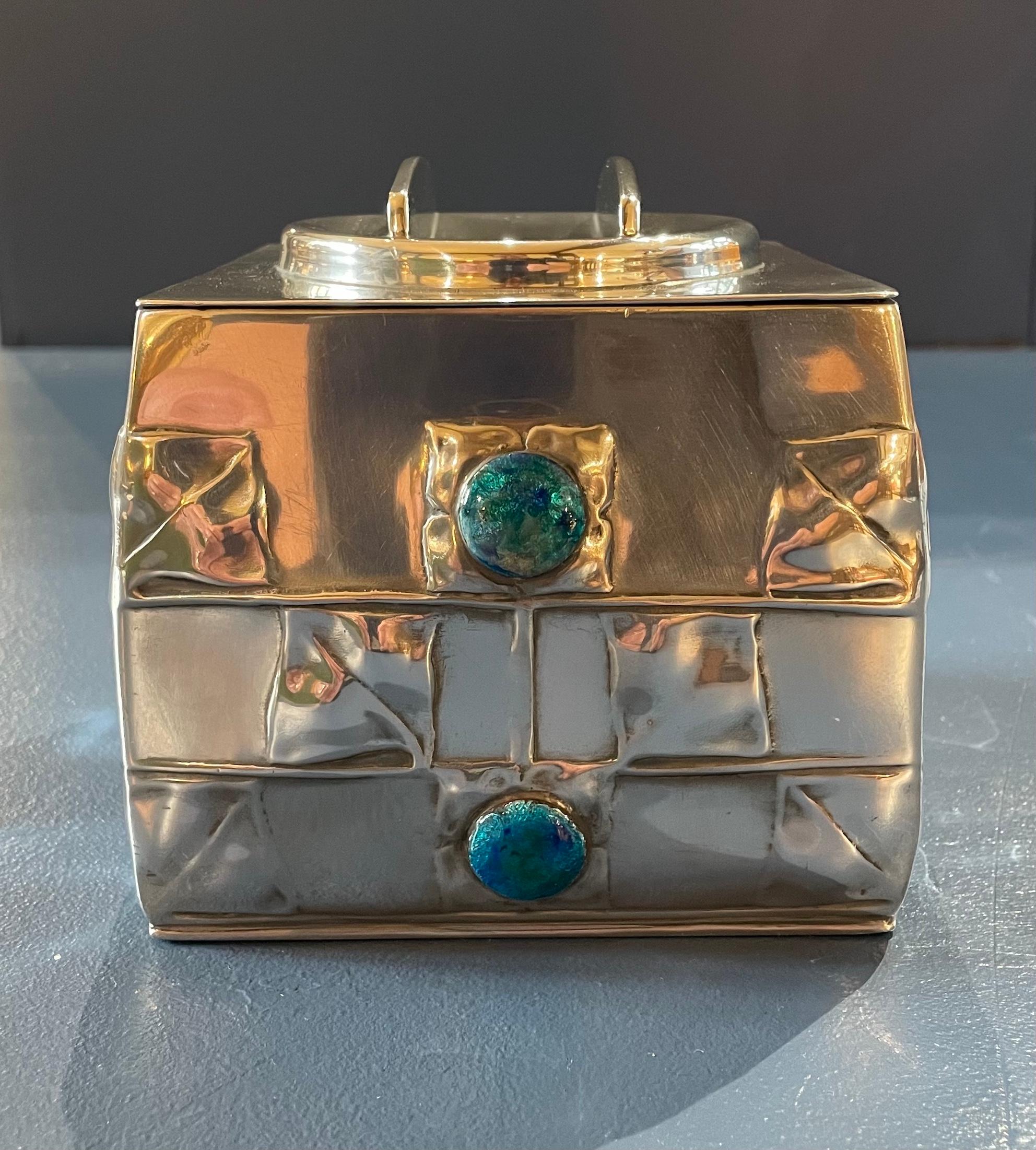 Arts and Crafts Arts & Crafts 'Tudric' Pewter Biscuit Box For Sale