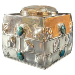 Antique Arts & Crafts 'Tudric' Pewter Biscuit Box