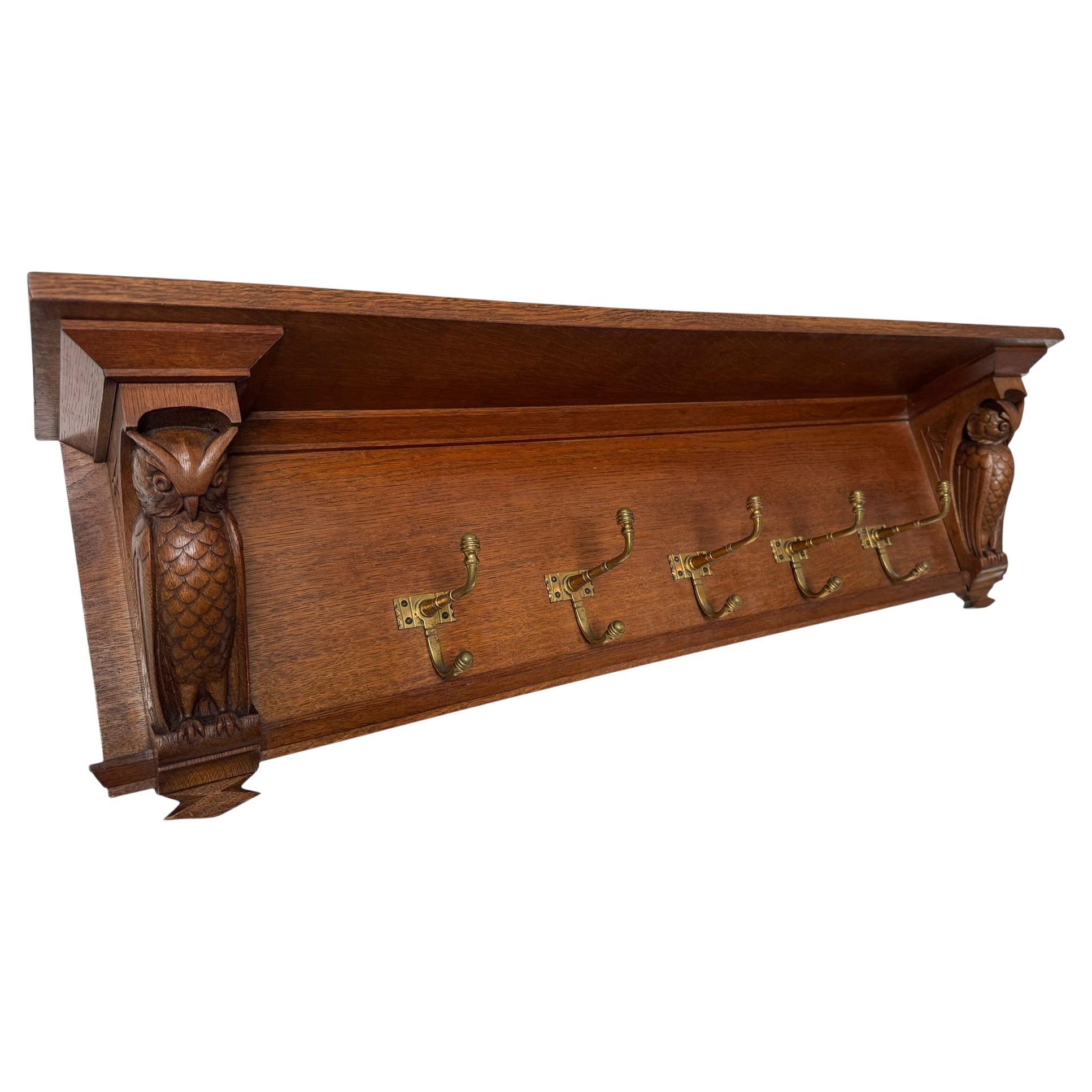 Arts & Crafts Wall Coat Rack by Kobus de Graaff, 1900s
