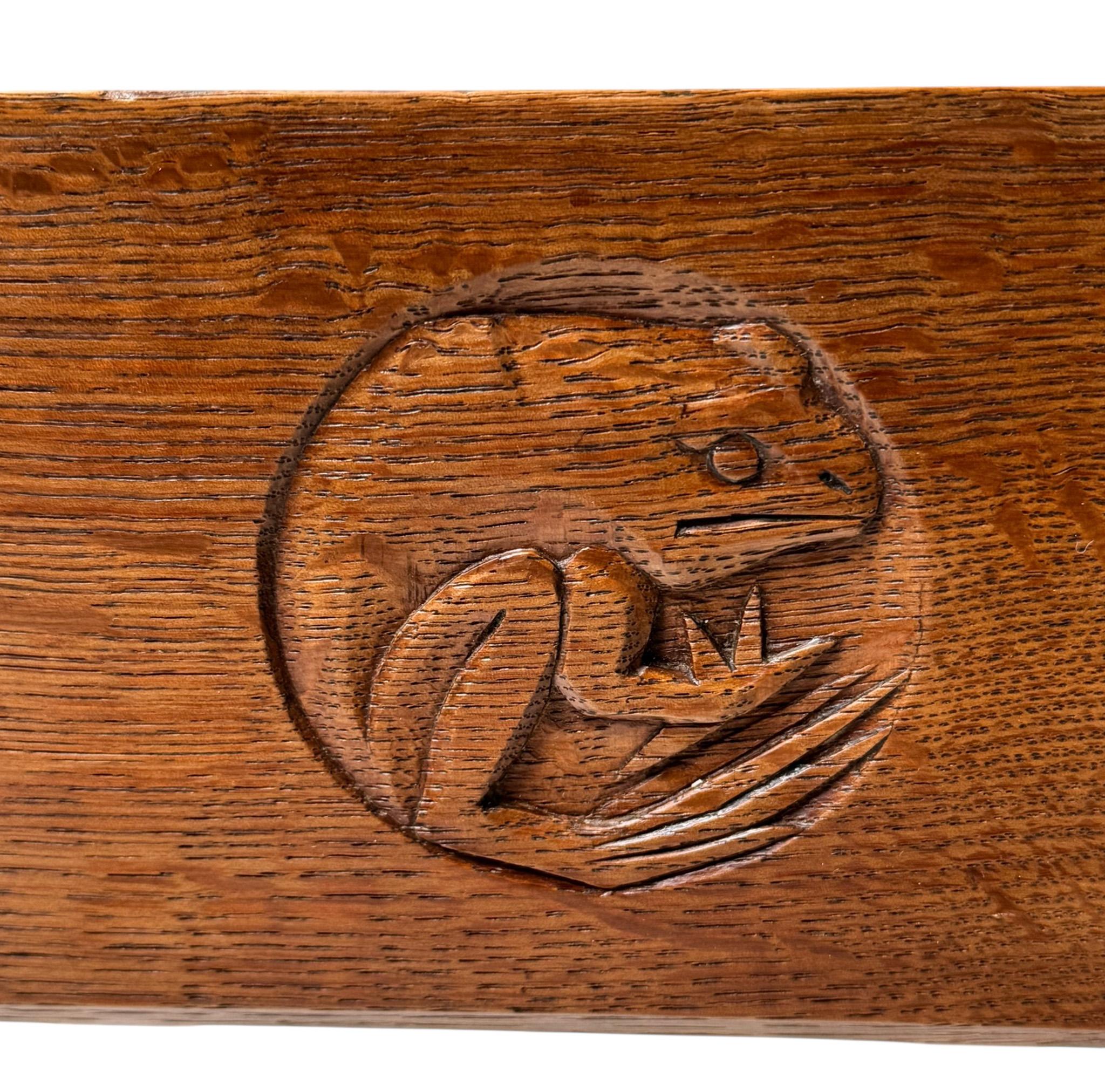 Early 20th Century Arts & Crafts Wall Mirror with Hand-Carved Frogs by Kobus de Graaff, 1900s For Sale