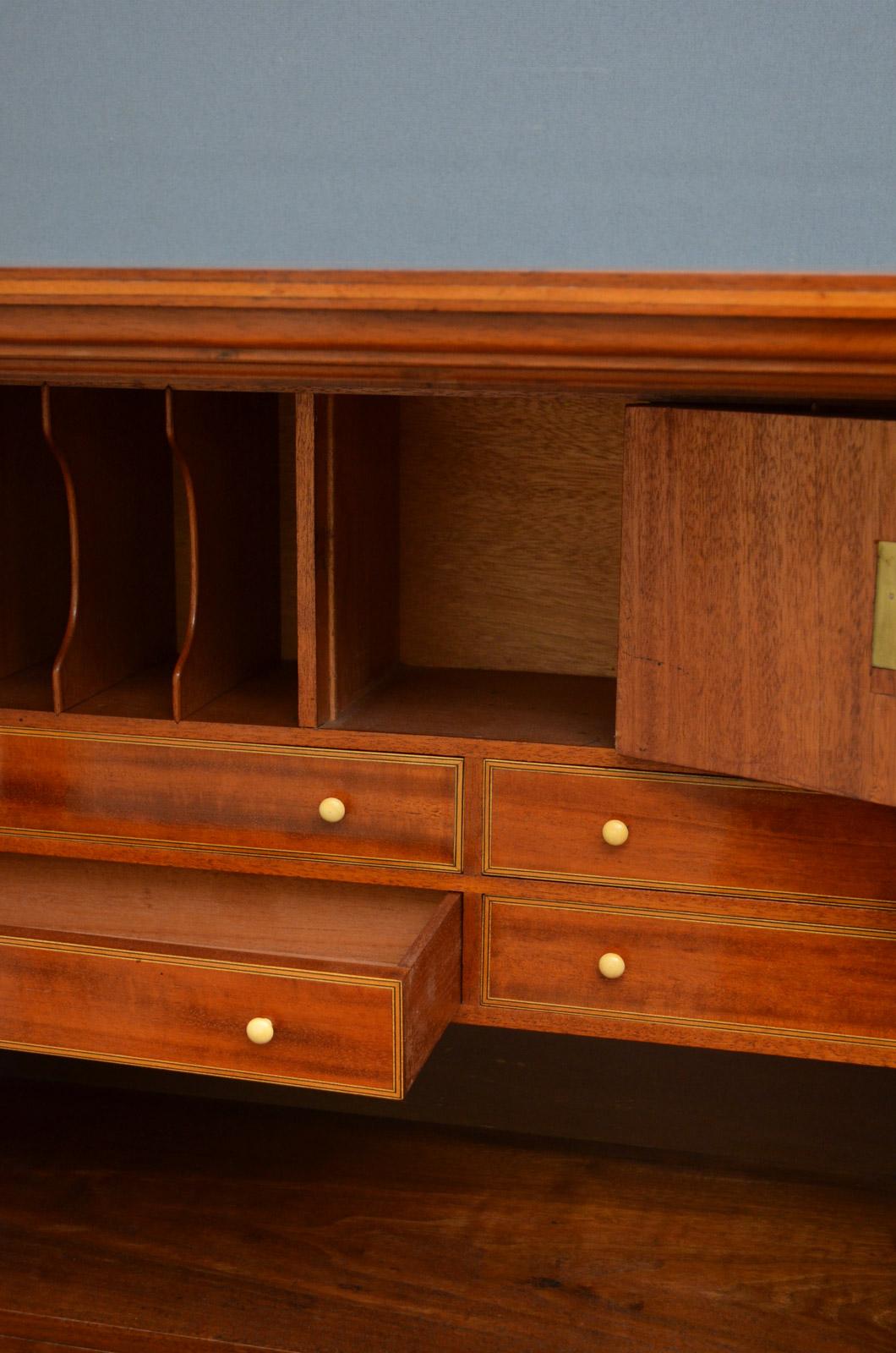 Arts & Crafts Walnut Bureau in the Manner of Shapland and Petter 5