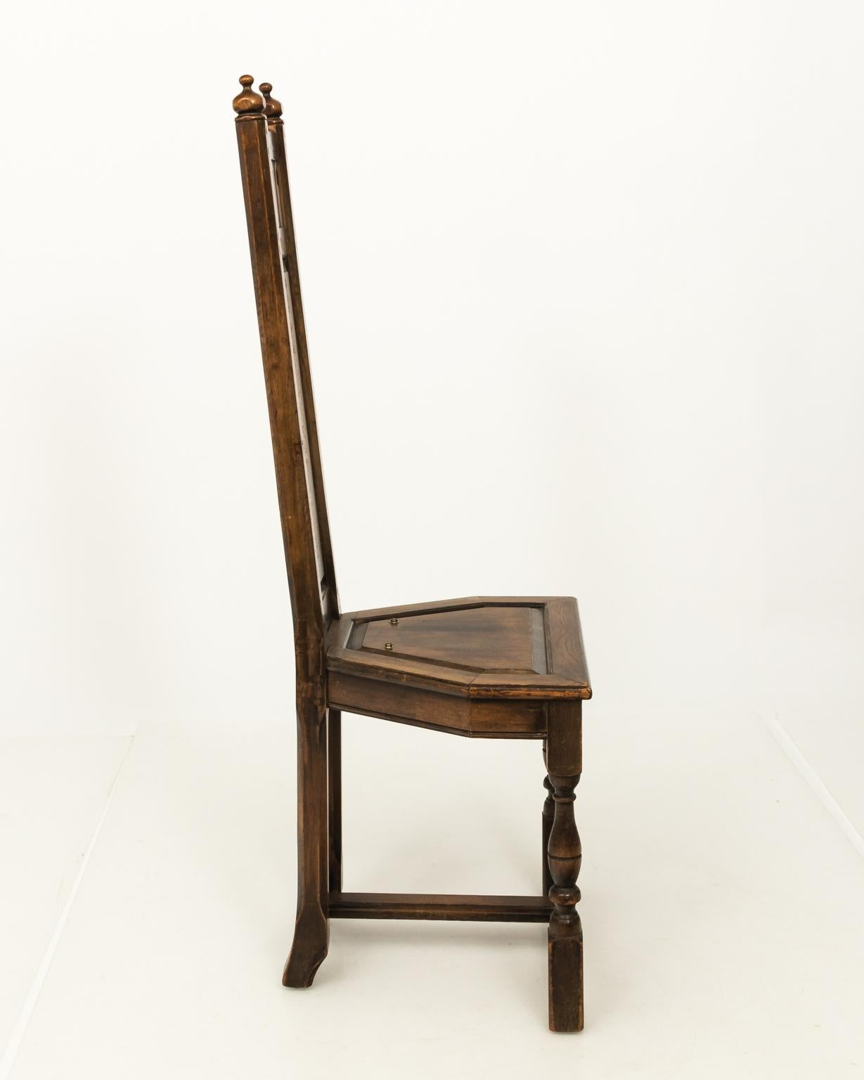 Arts and Crafts Arts & Crafts Walnut Corner Chair, circa 1895