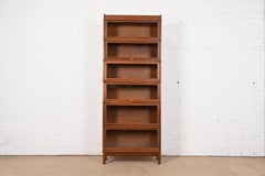 Arts & Crafts Walnut Six-Stack Barrister Bookcase by Hale