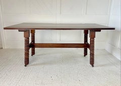Arts & Crafts Walnut Table Designed by Philip Webb