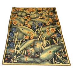Arts & Crafts/ William Morris Stil Verdure Wandteppich Vögel, Schmetterlinge Laub