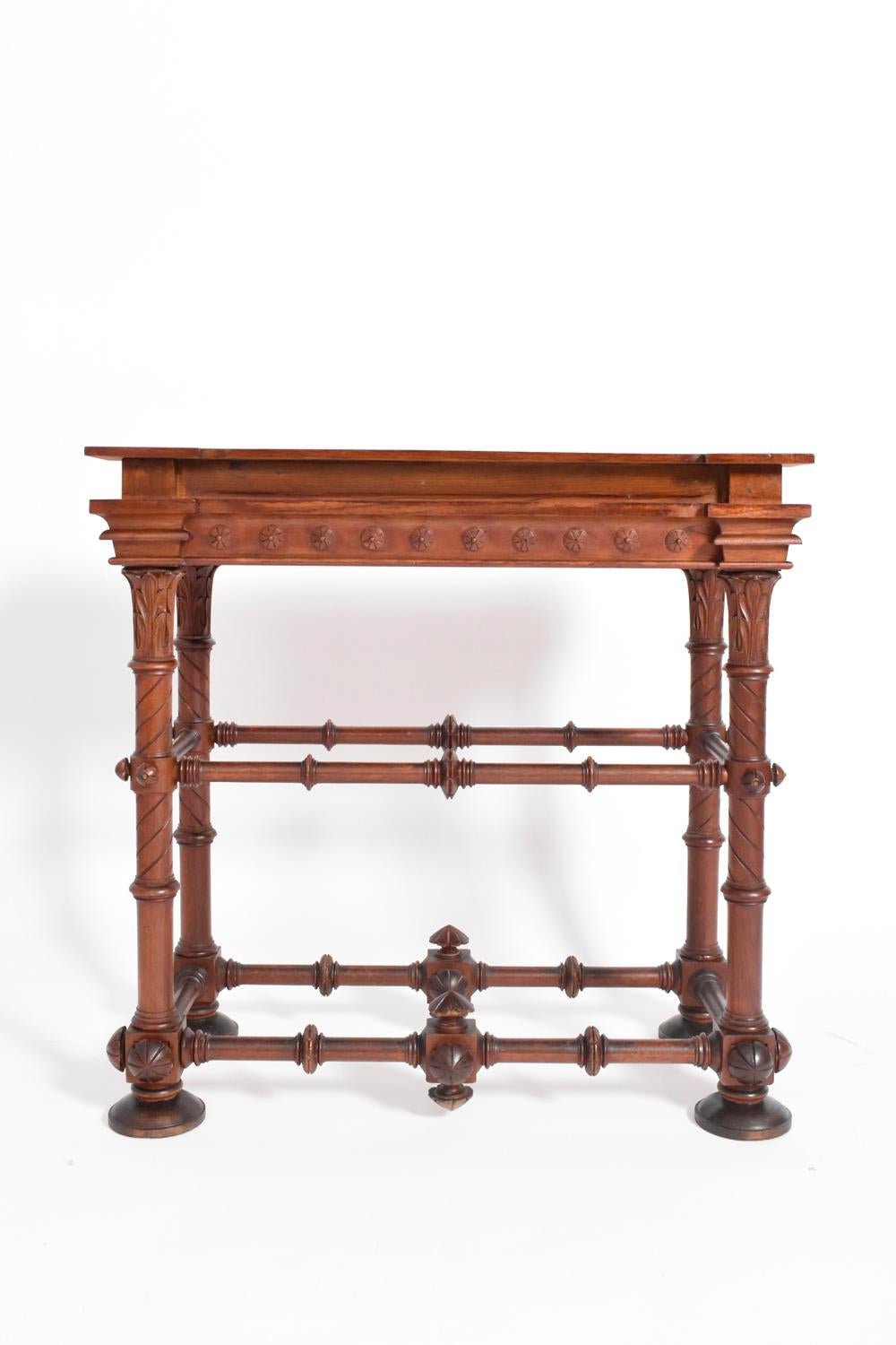 Consola de madera Arts & crafts, década de 1910. en Excelente estado para la venta en Lisboa, PT