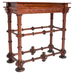 Arts & crafts wooden console table, 1910s.
