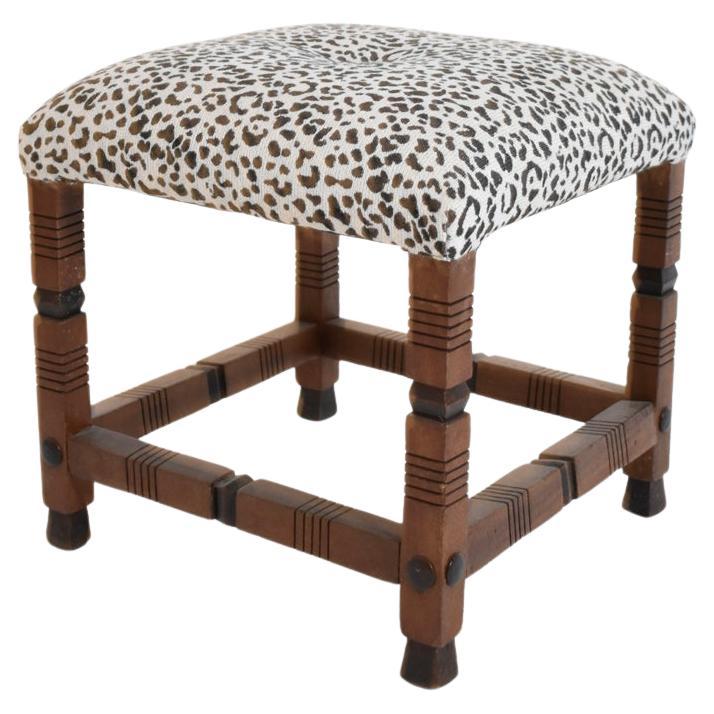 Arts & Crafts wooden stool, 1920s