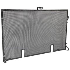 Arts & Crafts Wrought Iron Fire Screen